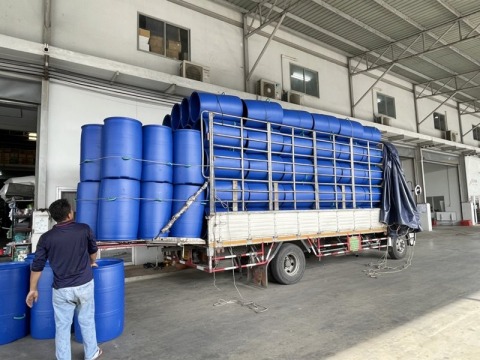 จำหน่ายถังพลาสติกสีน้ำเงิน ไม่มีฝา